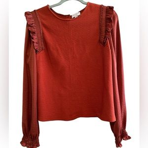 Current Air Medium Multi-Textured Blouse. Anthropologie